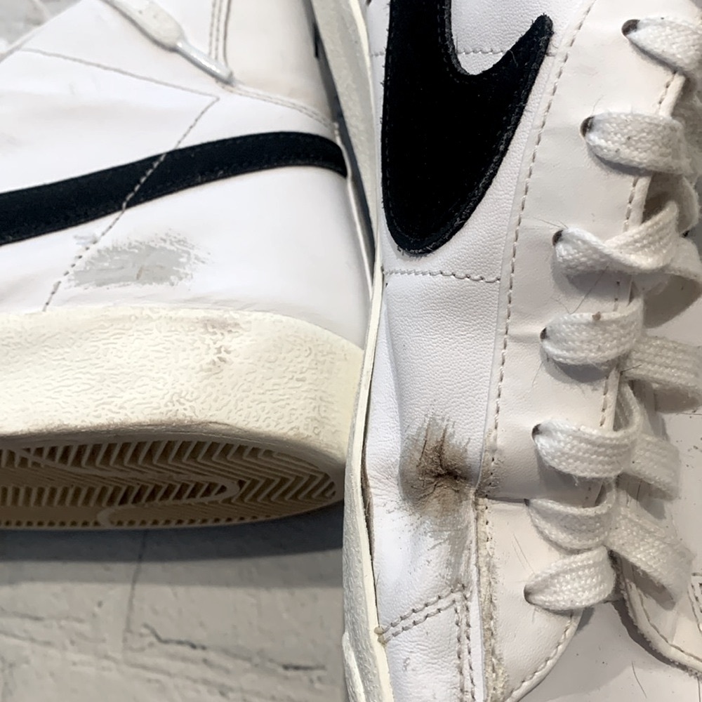 Nike Blazer Mid ‘77 Vintage White Black Gym Shoe - Picture 6 of 14
